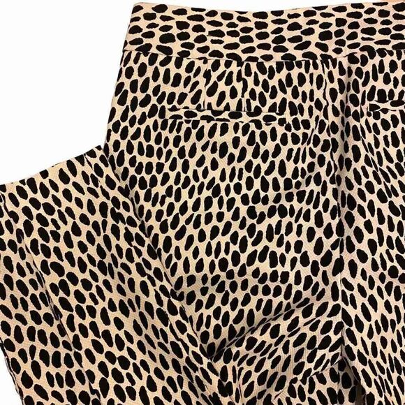 Talbots Slim Crop Black and White Cheetah Print Pants - Picture 8 of 14